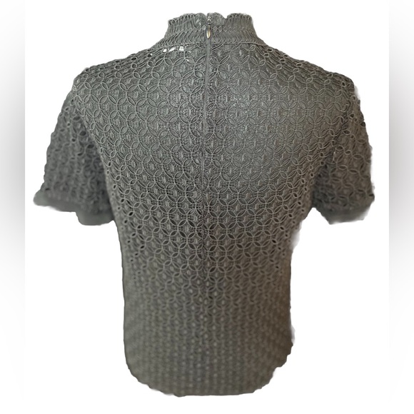 🤩 NEW ITEM! ZARA Eyelet Lace Top Blouse Cottagecore Romantic Embroidered - Picture 2 of 9